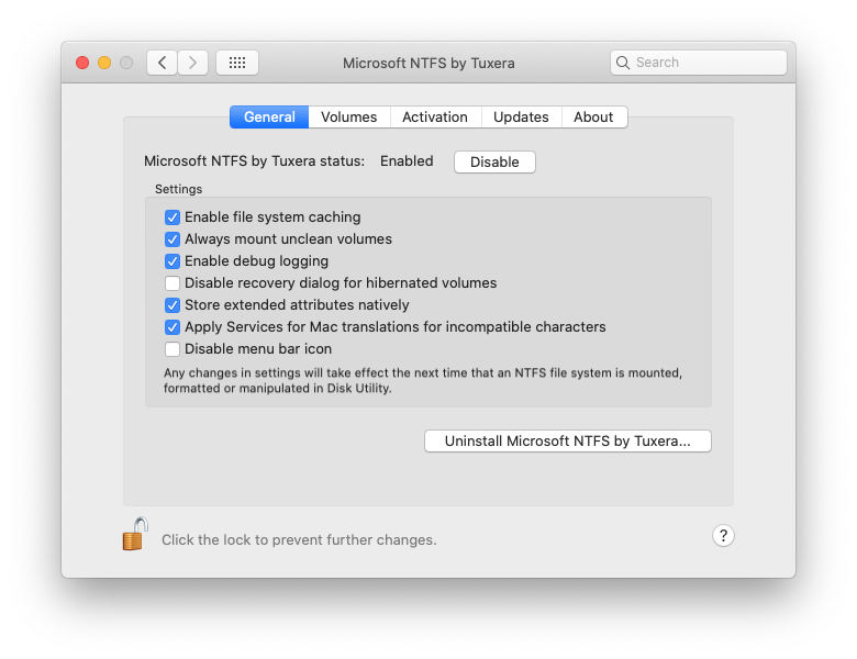 tuxera ntfs for mac support